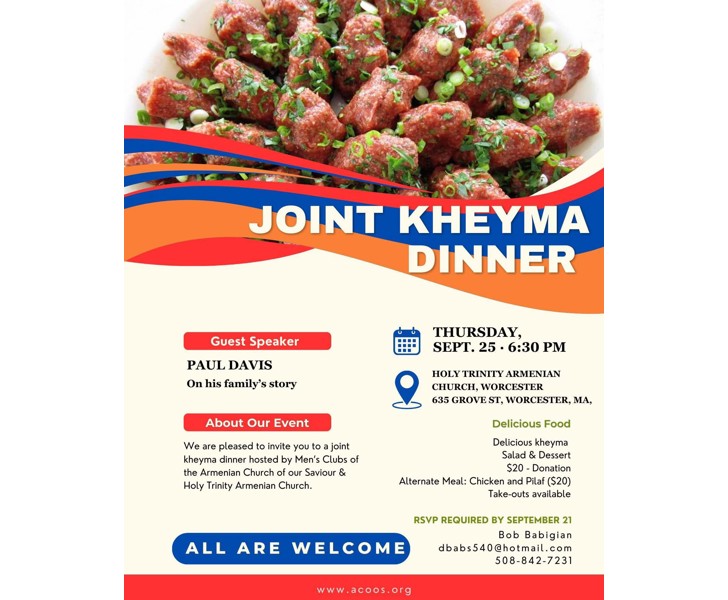 Joint Kheyma Dinner