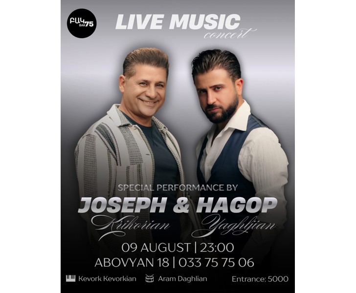 Joseph Atinyan & Hagop Yaghlijan Live Music Concert
