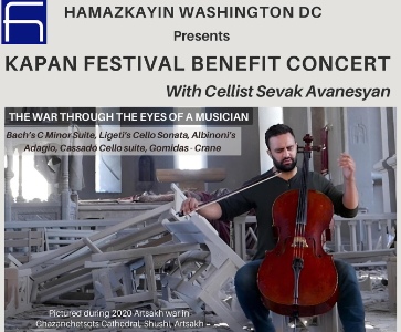 Kapan Festival Benefit Concert With Cellist Sevak Avanesyan