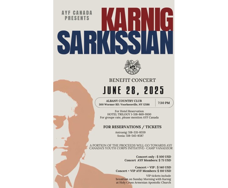 Karnig Sarkissian Benefit Concert