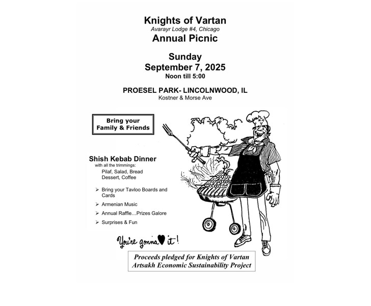 Knights of Vartan Annual Picnic