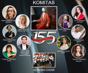 Komitas 155th birth anniversary concert-exhibition