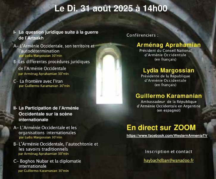 L'université d'été du Conseil national d’Arménie occidentale - 6ᵉ édition