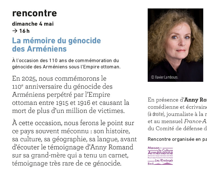La Mémoire du Génocide des Arméniens