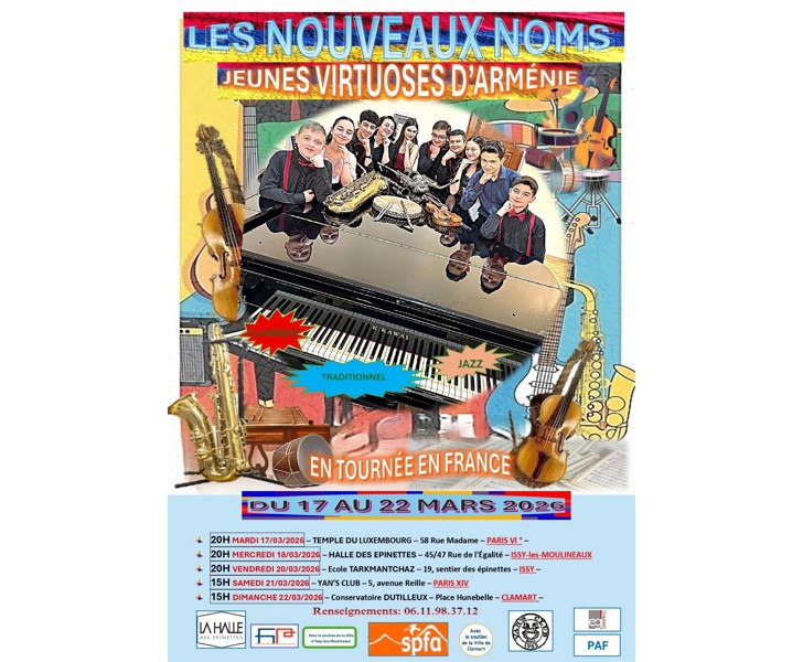 Les Nouveaux Noms - Jeunes Virtuoses d'Arménie