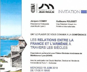 Les relations entre la France et l'Arménie à travers les siècles