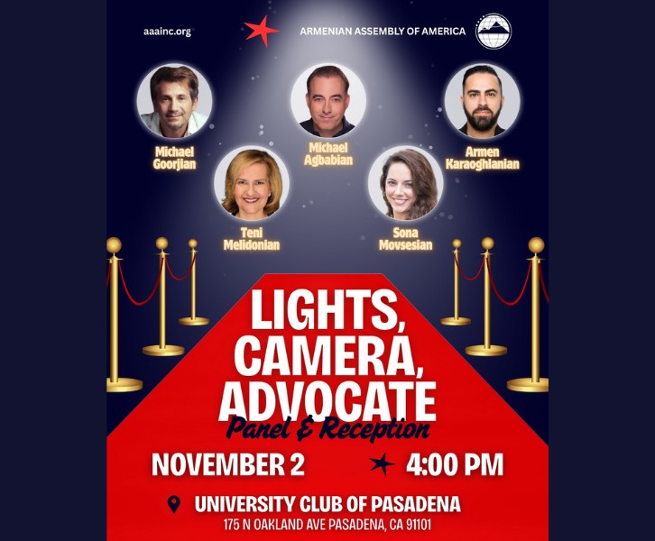 Lights, Camera, Advocate! Armenian Americans in Entertainment and Media Panel & Reception