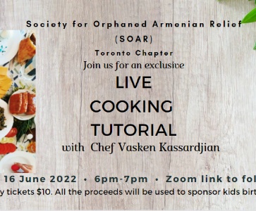 Live Cooking Tutorial with Chef Vasken Kassardjian