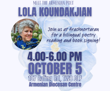 Lola Koundakjian's Book Signing and Poetry Reading