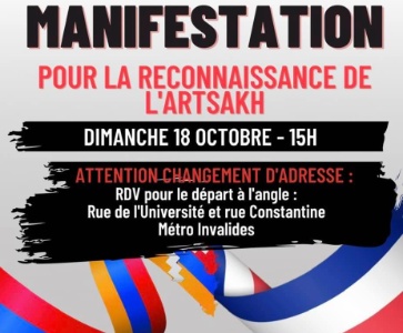 Manifestation pour la reconnaissance de l'Artsakh