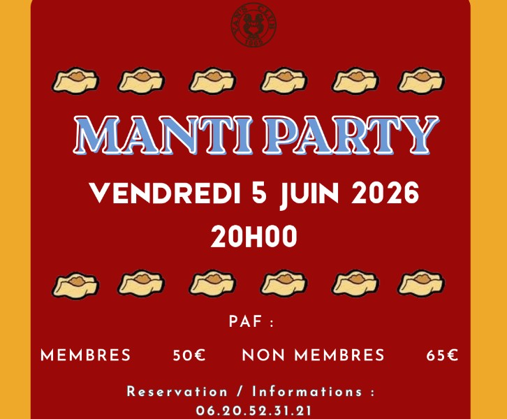 Manti party - Vendredi 5 juin 2026