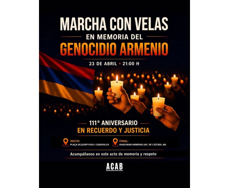 Marcha con Velas en Memoria del Genocidio Armenio