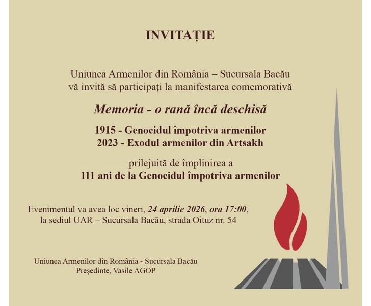 Memoria - o rană încă deschisă