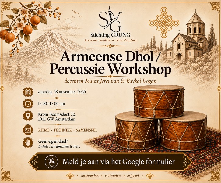Armenian Dhol & Percussion Workshop – Amsterdam