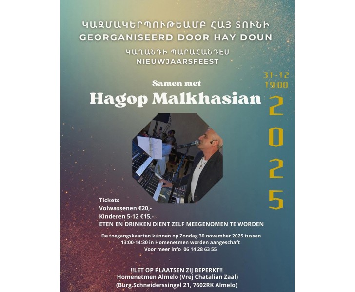 Nieuwjaarsfeest met Hagop Malkhasian