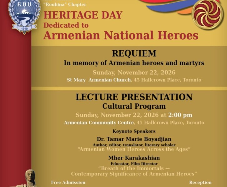 Heritage Day - Տոհմիկ Օր - Requiem Dedicated to Armenian National Heroes