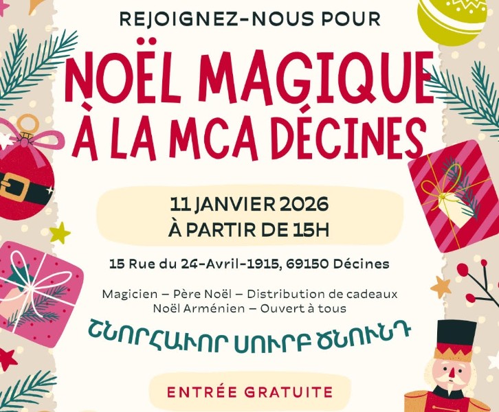 Noël Arménien à la Maison de Culture Arménienne de Décines-Charpieu