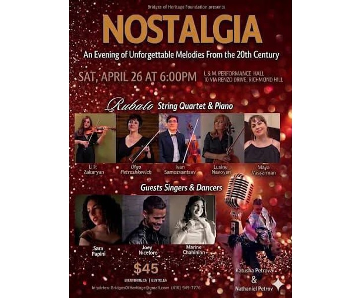 Nostalgia - An Evening of Unforgettable Melodies From the 20th Century