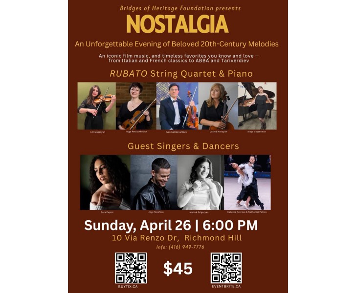 Nostalgia - An Unforgettable Evening of Beloved 20th-Century Melodies