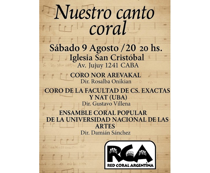 Nuestro canto coral