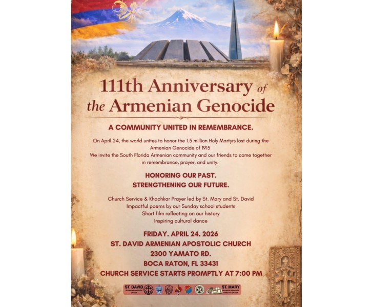 111th Anniversary of the Armenian Genocide