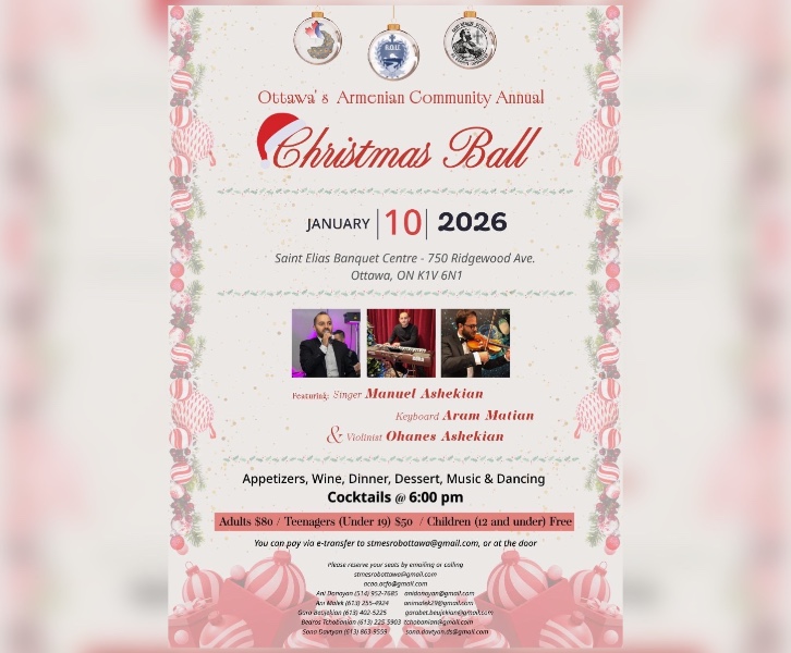 Ottawa’s Armenian Community 2026 Christmas Ball 