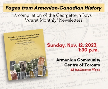 Pages from Armenian-Canadian History: The Ararat Monthlies, 1926–1929