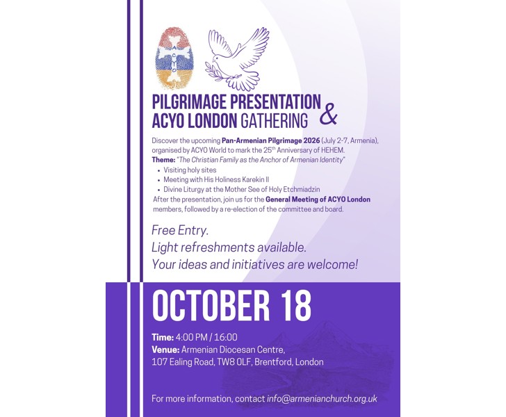Pilgrimage Presentation & ACYO London Gathering