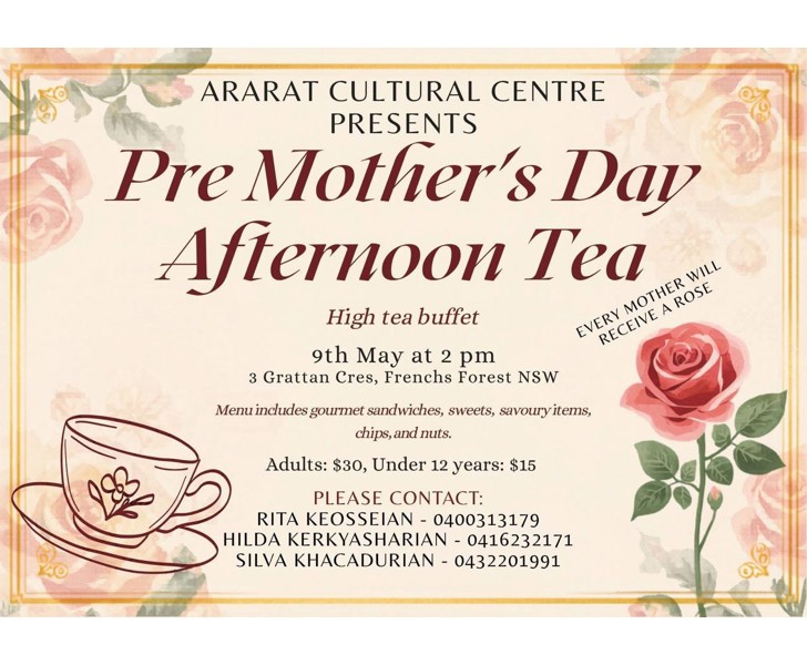 Pre Mother's Day Afternoon Tea