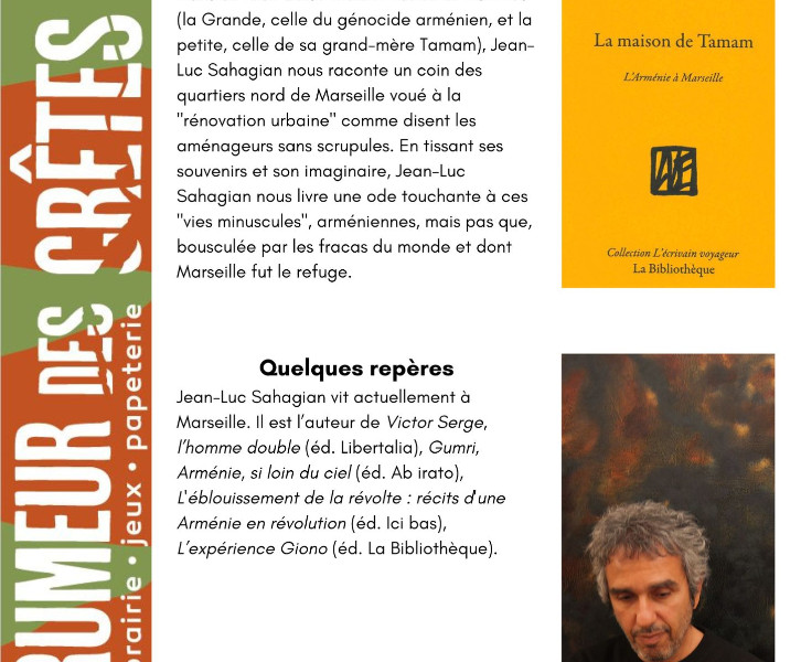 Présentation du livre 'La maison de Tamam'