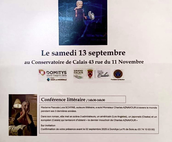 Présentation/Signature du roman Le Dernier Mouchoir de Charles Aznavour