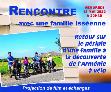 Projection du film d’une famille Isséenne partie à la découverte de l’Arménie à vélo