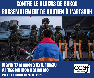 Rassemblement de soutien à l'Artsakh, contre le blocus de Bakou