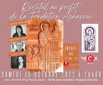 Récital au profit de la Fondation Aznavour