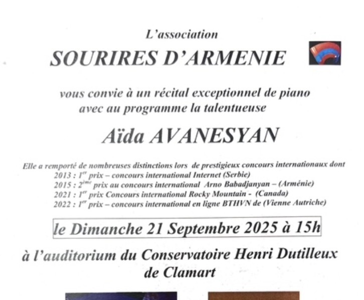 Récital de piano avec Aïda Avanesyan