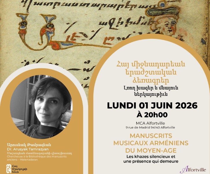 Rencontre avec Arousyak Tamrazyan sur Les Manuscrits musicaux médiévaux arméniens : khazes silencieux et présence éternelle