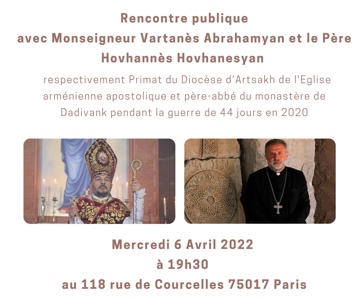 Rencontre publique avec Monseigneur Vartanès Abrahamyan et le Père Hovhannès Hovhanesyan