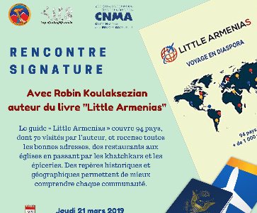 Rencontre signature avec Robin Koulaksezian, auteur de Little Armenias