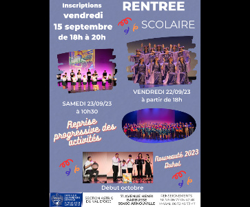 RENTREE SCOLAIRE 2023 / 2024