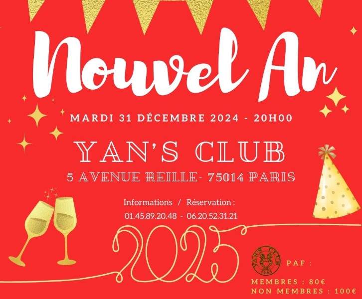 Réveillon du Jour de l'An au YAN'S Club