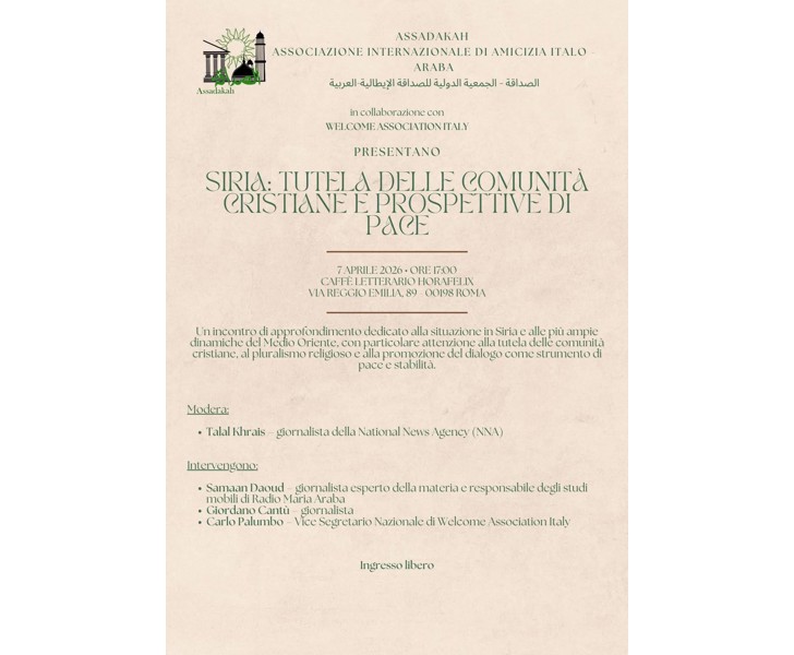 Siria: Tutela delle Comunità Cristiane e Prospettive di Pace