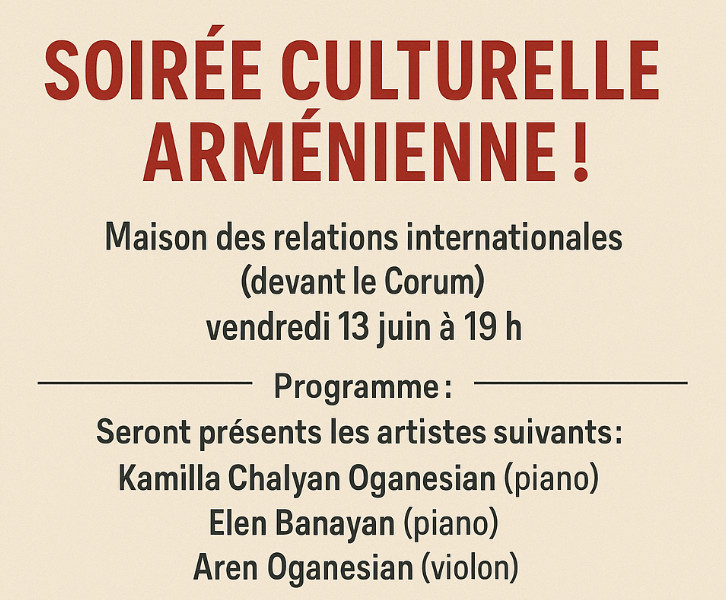 Soirée culturelle arménienne