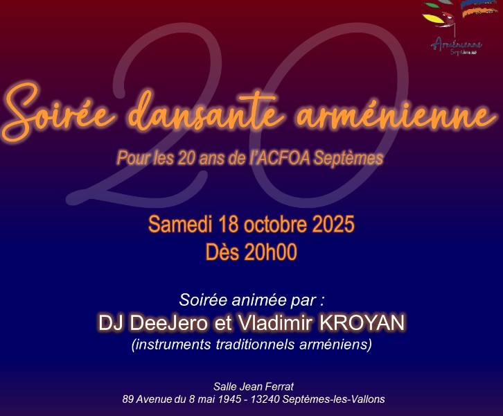 Soirée dansante arménienne pour les 20 ans de l'ACFOA Septèmes