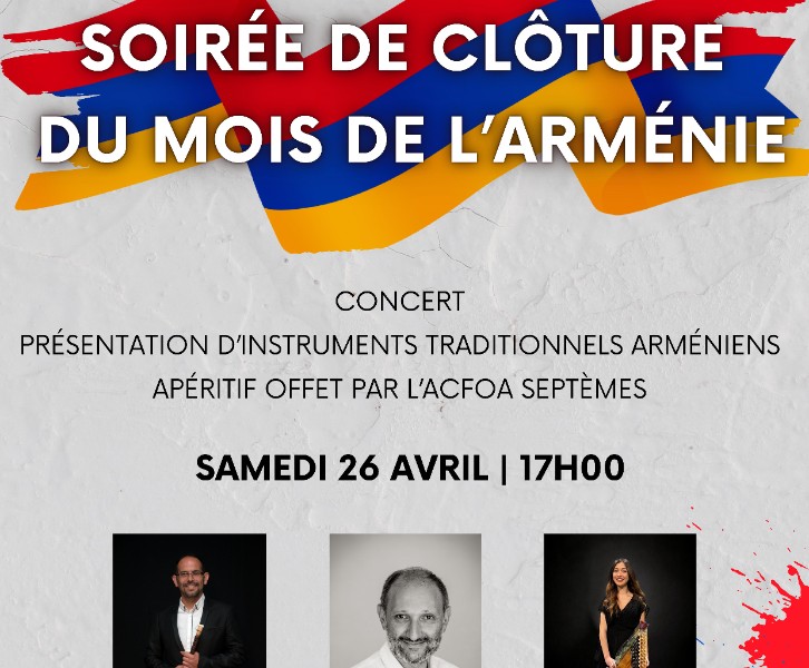 Soirée de clôture du Mois de l'Arménie à Septèmes-les-Vallons / Concert et présentation d'instruments traditionnels arméniens