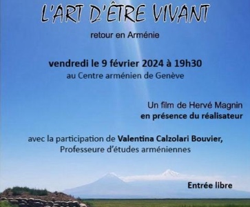Soirée débat et projection du film 'L'art de survivre: retour en Arménie', en présence du réalisateur, Hervé Magnin, et de la professeure Valentina Calzolari