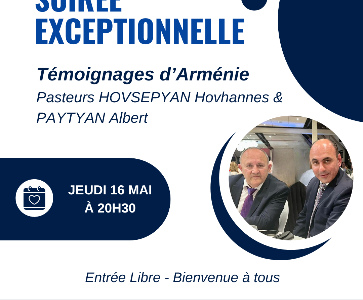 Soirée exceptionnelle - Témoignages d'Arménie