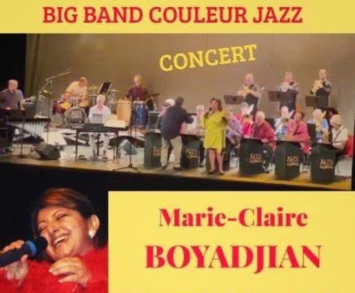 Soirée jazz big band Couleur Jazz et Marie-Claire Boyadjian