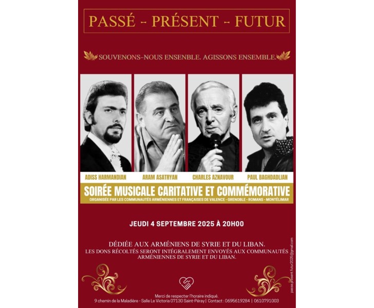 Soirée Musicale Caritative et Commémorative