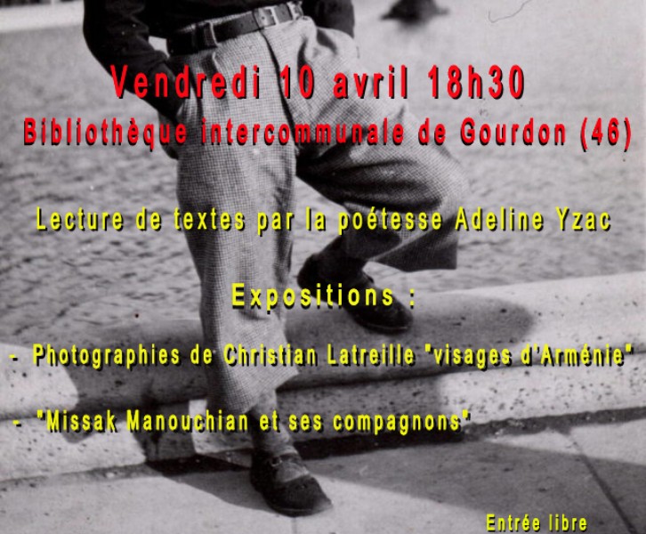 Soirée poètique Missak Manouchian à Gourdon (46)