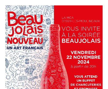 Soirée traditionnelle du Beaujolais avec la société KENATS et les vins d’Arménie